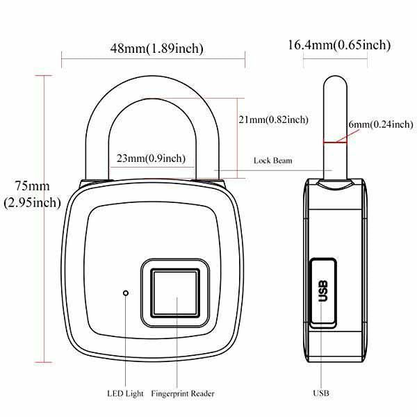 Portable Fingerprint Smart Lock