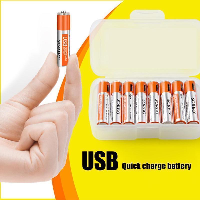 Rechargeable Batteries USB Port Lithium(4 PCS)