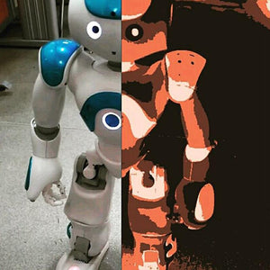 High-tech artificial intelligence robot