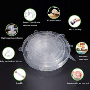 Stretch Lid Food Cover (6PCS)