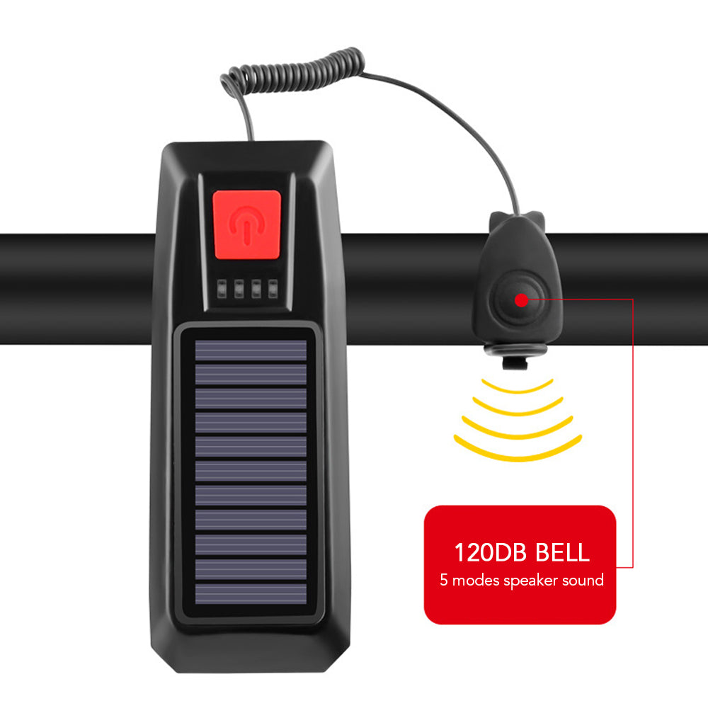 Solar Bicycle LED Horn Light