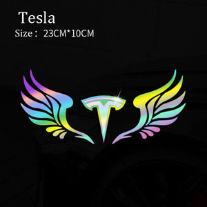 LAST SALE🔥49% OFF🔥3D Color Laser Reflective Car Sticker✨4PCS✨