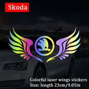 LAST SALE🔥49% OFF🔥3D Color Laser Reflective Car Sticker✨4PCS✨