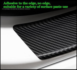5D Laser Luminous Carbon Fiber Car Threshold Protection Strip( 4PCS )