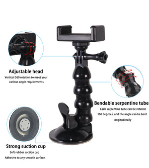 Snake Car Mobile Phone Holder Suction Cup Type