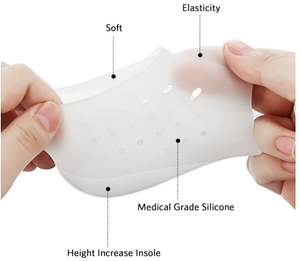 Silicone heightening insole