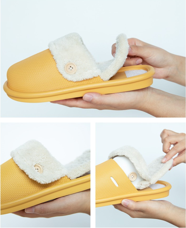 Removable lining indoor home shoes