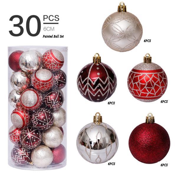 Special-Shaped Painted Christmas Ball Set