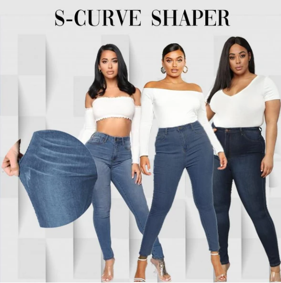 Margot Perfect Fit Skinny Stretch Pull-On Push-Up Plus-Size Denim Jeans Leggings