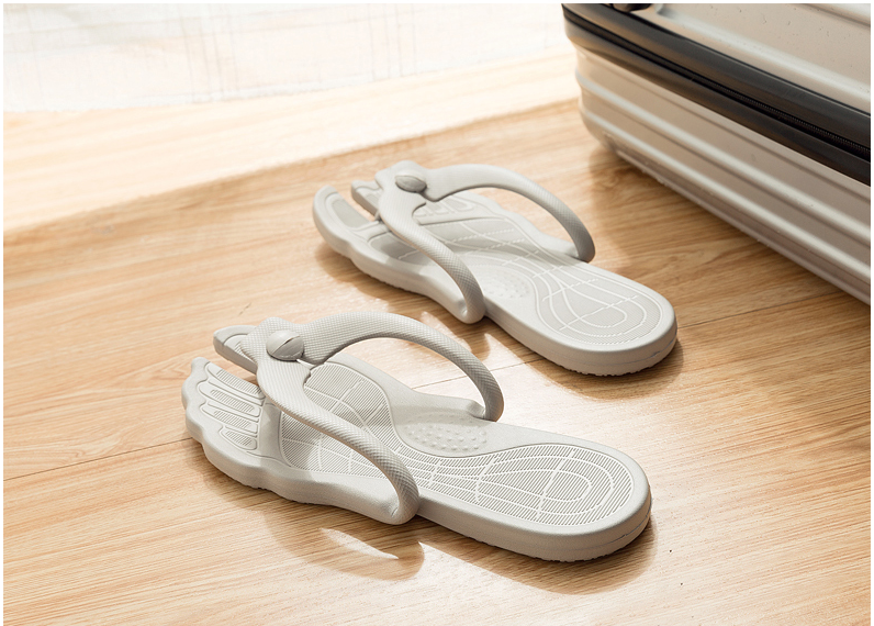 Portable detachable flip flops travel slippers