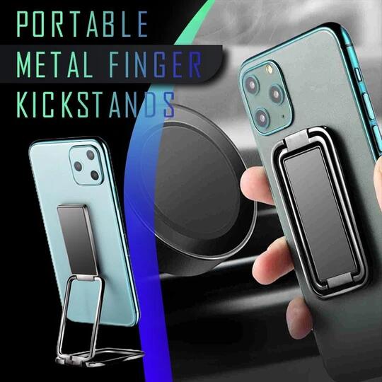 Portable metal mobile phone holder 360° square rotation