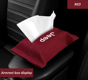 Car suede tissue box