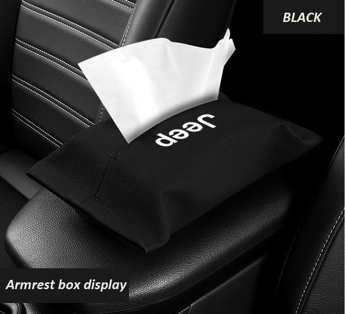 Car suede tissue box