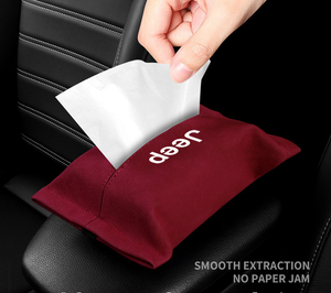 Car suede tissue box