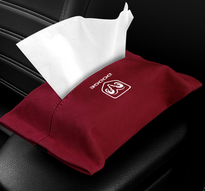 Car suede tissue box