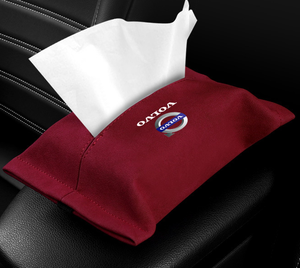 Car suede tissue box