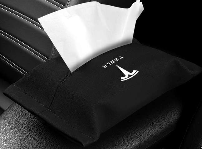 Car suede tissue box