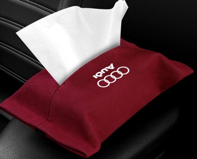 Car suede tissue box