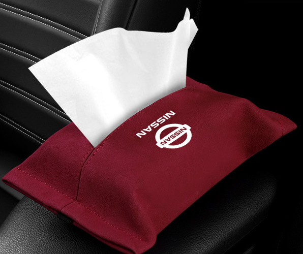 Car suede tissue box