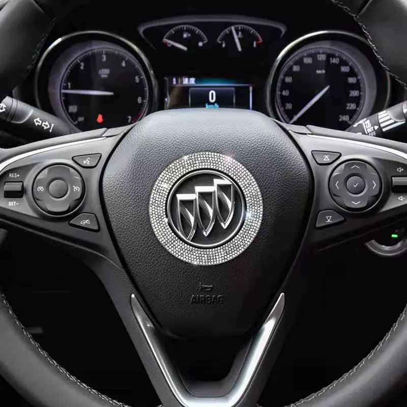 Steering Wheel Car Logo Diamond Decoration Sticker