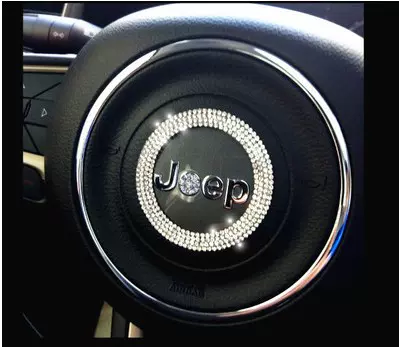 Steering Wheel Car Logo Diamond Decoration Sticker