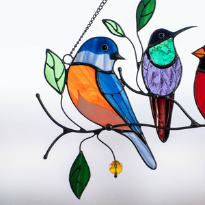 🎉50% Off🎉Birds Stained Glass Window Hangings - Mothers Day Gift