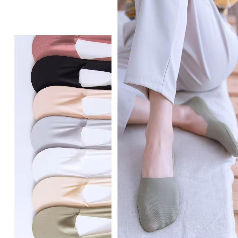 💖Mother's Day 49% Off💖Non-falling Ice Silk Seamless Socks